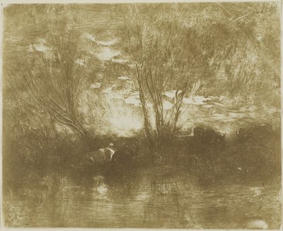 Sulama Yerindeki İnekler by Charles Francois Daubigny