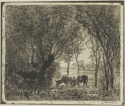 Ormandaki İnekler by Charles Francois Daubigny