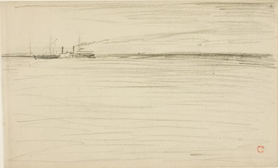 Kanalı geçmek by Charles Francois Daubigny