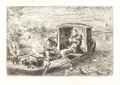 Akış Aşağı Gitmek (Avallant) by Charles Francois Daubigny