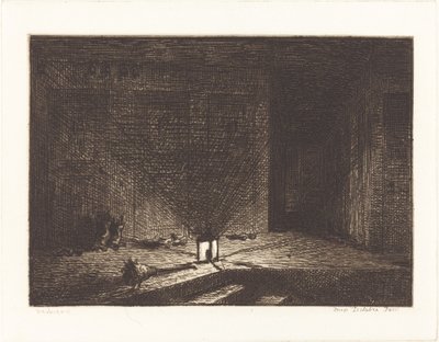 Bir Hanın İç Mekanı by Charles Francois Daubigny