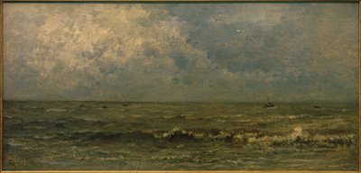 Deniz, gri hava by Charles Francois Daubigny