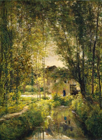 Güneşli Bir Dere ile Peyzaj, yaklaşık. 1877. by Charles Francois Daubigny