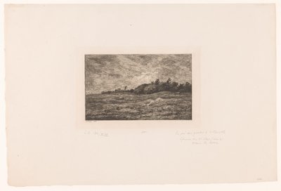 Sığır ve tavşanların otladığı manzara Le pre des Graves ve Villerville by Charles Francois Daubigny