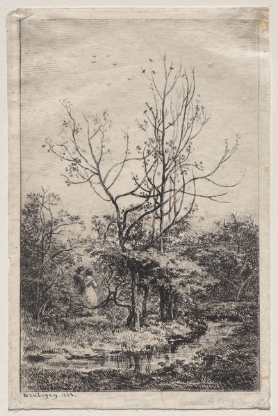 Meyve bahçesi by Charles Francois Daubigny