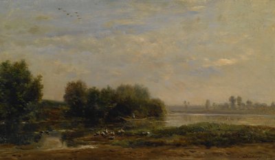 Oise üzerinde by Charles Francois Daubigny