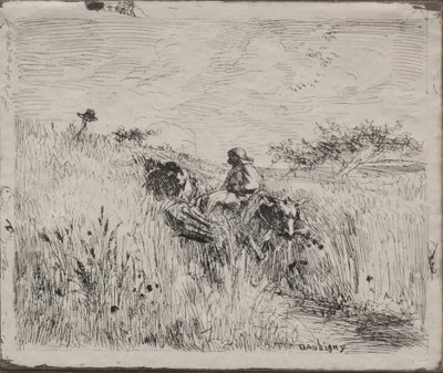 Tahıl Tarlasından Geçen Yol by Charles Francois Daubigny