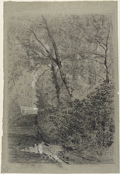 Ormandaki Yol by Charles Francois Daubigny