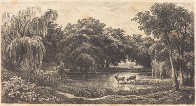 Geyik Havuzu by Charles Francois Daubigny
