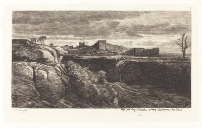 Cremieux Şatosu Harabeleri by Charles Francois Daubigny