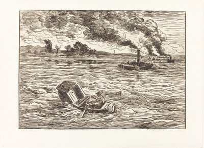 Buharlı Tekneler by Charles Francois Daubigny