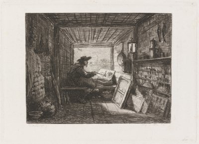 Teknede Stüdyo (Le Bateau-atelier) by Charles Francois Daubigny