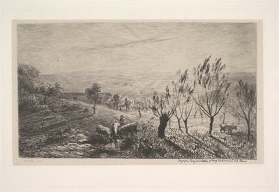 Gün doğumu, 1850. by Charles Francois Daubigny