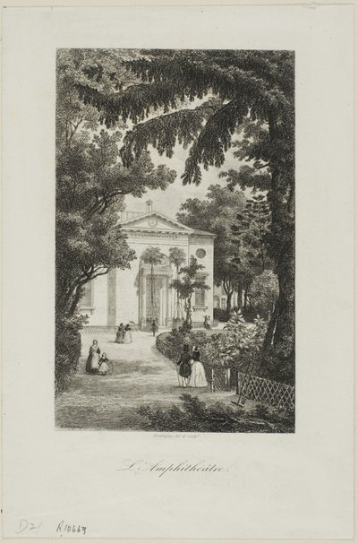 Jardin des Plantes Amfitiyatrosu by Charles Francois Daubigny