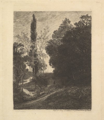 Kuzen Bankaları, ca. 1850. by Charles Francois Daubigny
