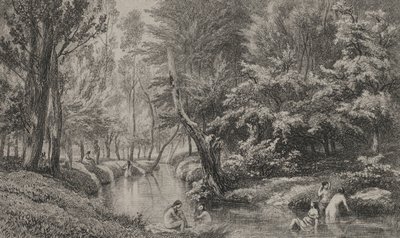 Yıkananlar, c. 1847. by Charles Francois Daubigny