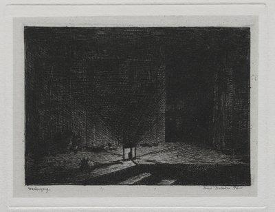 Tekne Gezisi: Bir Hanın İçi (Hanın Koridoru) by Charles Francois Daubigny