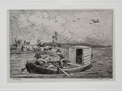 Tekne Gezisi: Le Mot de Cambronne (Slanging Match) by Charles Francois Daubigny