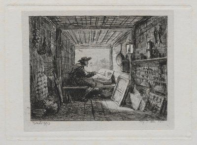 Tekne Gezisi: Teknedeki Stüdyo, 1861. by Charles Francois Daubigny