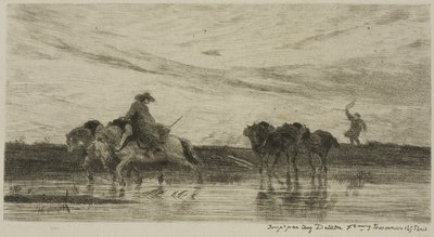 Dray Atları by Charles Francois Daubigny
