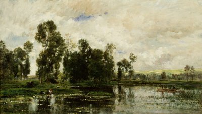 Göletin Kenarı by Charles Francois Daubigny