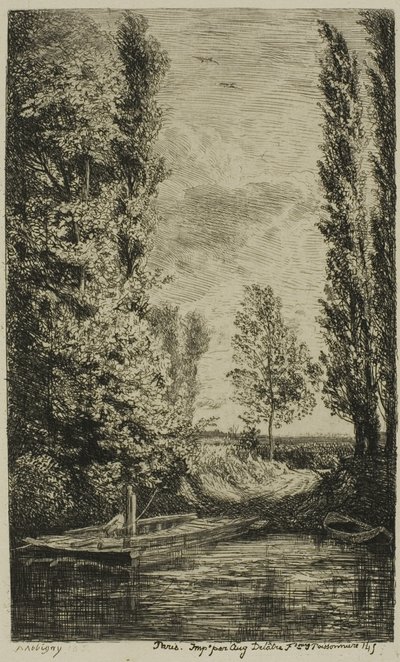 Feribot by Charles Francois Daubigny