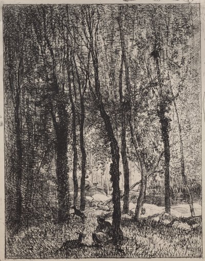 keçi çobanı kız by Charles Francois Daubigny