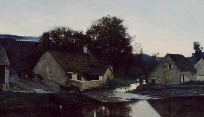 Optevoz Hamleti, yak. 1852. by Charles Francois Daubigny