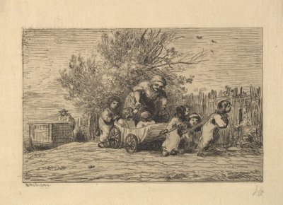 Arabanın Mirasçıları, 1861. by Charles Francois Daubigny