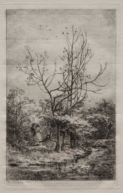 Meyve bahçesi by Charles Francois Daubigny