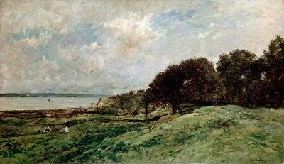 Villerville yakınlarındaki Deniz Kıyısı, 1875. by Charles Francois Daubigny