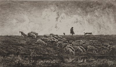 Duş by Charles Francois Daubigny