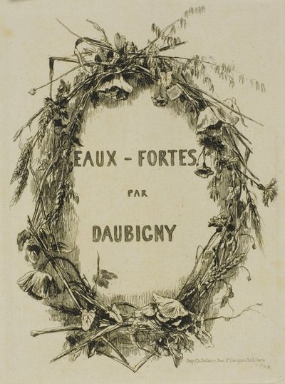 Kır Çiçekleri Çelengi, Frontispiece by Charles Francois Daubigny