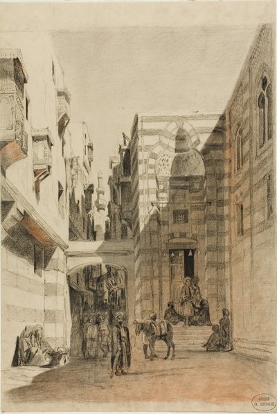 Mısır Sokak Sahnesi by Charles Francois Eustache