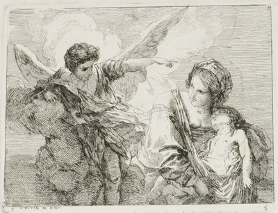 Hagar by Charles-Francois Hutin