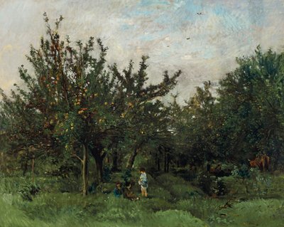 Bir Elma Bahçesi by Charles Francois Daubigny