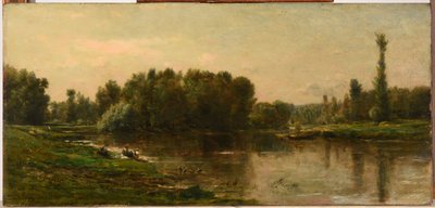 Oise Nehri kıyıları by Charles Francois Daubigny