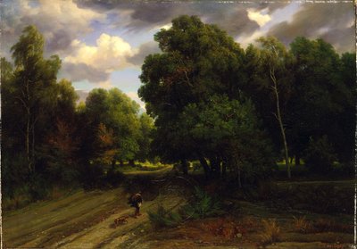 Kartal Yuvası Kavşağı, Fontainebleau Ormanı by Charles Francois Daubigny