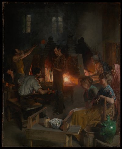 Murano'nun Cam Üfleyicileri by Charles Frederic Ulrich