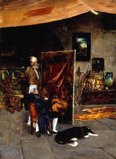 Sanatçının Stüdyosunda, by Charles Frederic Ulrich