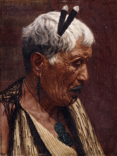 Geriye Bakmak - Wiripine Ninia, bir Ngatiawa Reisi by Charles Frederick Goldie