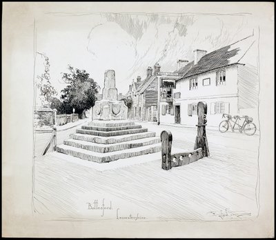 Bottesford Market Cross, Leicestershire, 1892-1933 by Charles George Harper