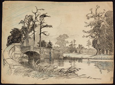 Cranford Park Köprüsü, Hillingdon, Büyük Londra by Charles George Harper