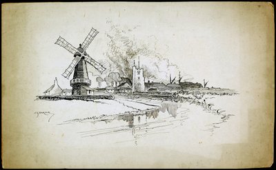 Wellington Yel Değirmeni, Barking, Londra, 1892-1933 by Charles George Harper