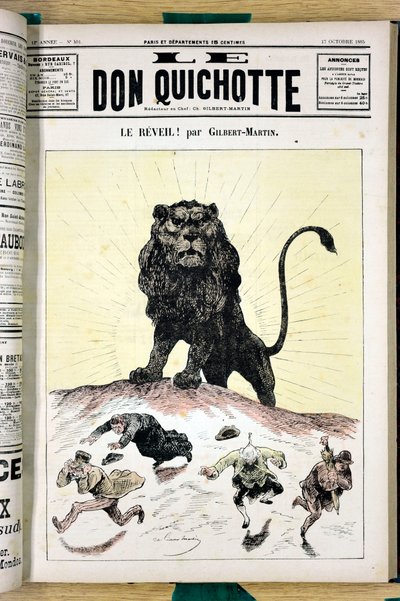 “Le Don Kişot”, 591 Numaralı Kapak, Renkli Hiciv by Charles Gilbert Martin
