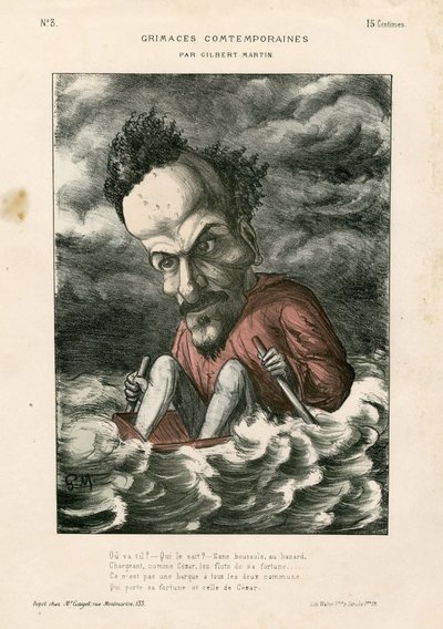 Çağdaş Yüz Yüzleri - Charles Gilbert-Martin (1839-1905) çizimi: Rochefort Henri (1831-1913) - Deniz by Charles Gilbert Martin