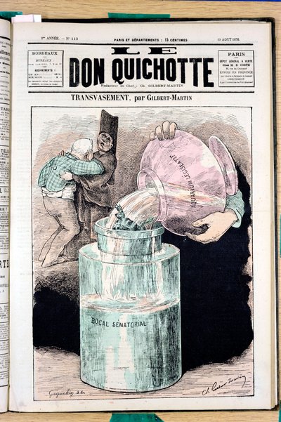 “Don Kişot”un Kapağı, 113 Numara, Renkli Hiciv by Charles Gilbert Martin