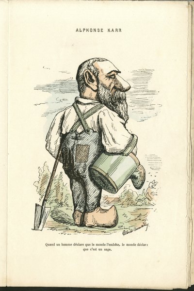 Charles Gilbert-Martin (1839-1905) tarafından “Çağdaş Grimaces”” çizimi by Charles Gilbert Martin