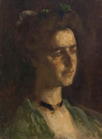 Bir Dolly Varden Şapkası, 20. yüzyılın başlarında by Charles Gogin