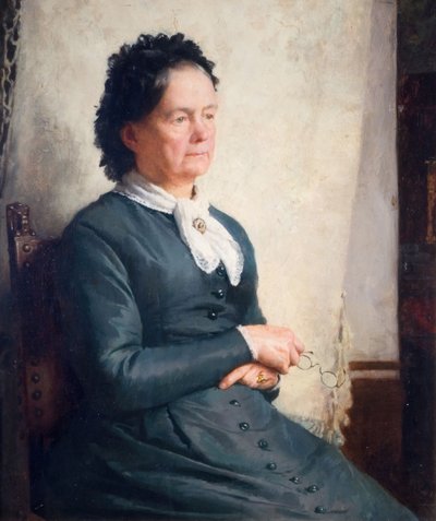 Sanatçının Annesinin Portresi, 1885. by Charles Gogin